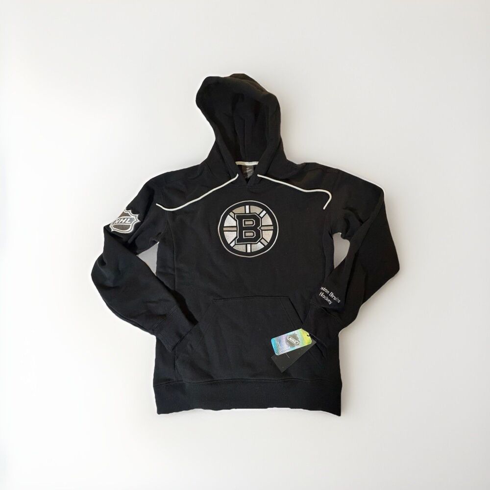 NWT Boston Bruins NHL Fanatics Signature Pullover Hoodie Black Small